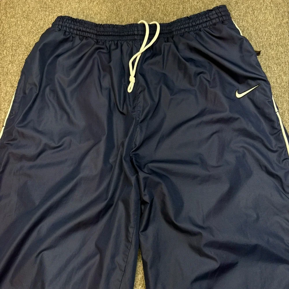 Nike Team Navy Blue Track Pants Athletic Joggers Men's Size XL Vintage Y2K 90s